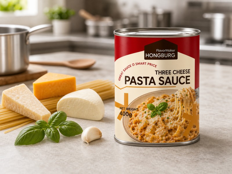Creamy Three Cheese Pasta Sauce for Cooking and Meal Prep