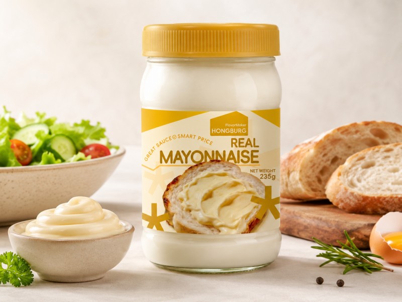 Real Mayonnaise in Glass Jar